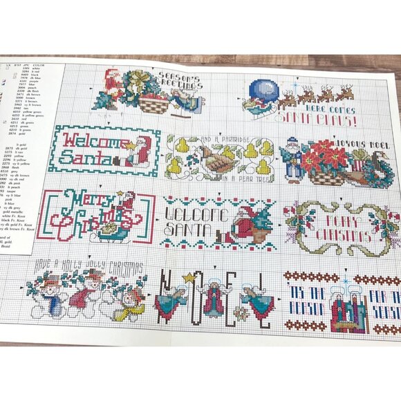 Leisure Arts Christmas Fingertips Cross Stitch Pattern Leaflet 2371 - Picture 3 of 3